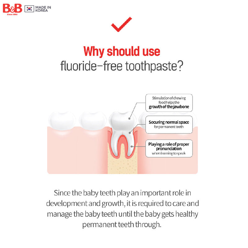 B&B Baby Toothpaste Plus Gel Type Strawberry 40g (Step 2)