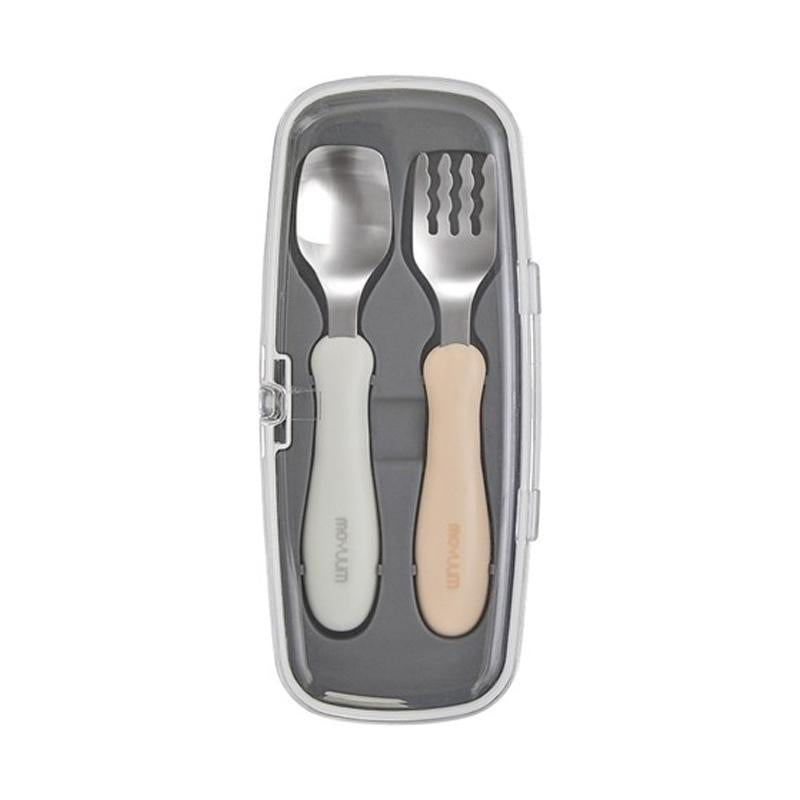 Moyuum Silicon Spoon & Fork Set + Case