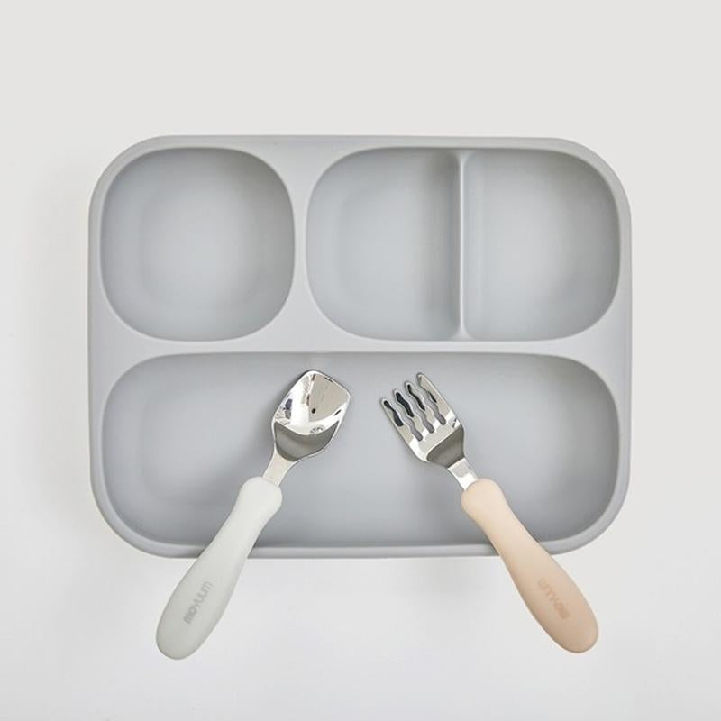 Moyuum Silicon Spoon & Fork Set + Case
